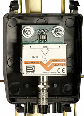 Broadband TV Antenna: ASP-8W LUX A (with LNA-177 amplifier)