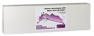 Antena telewizyjna DIPOL 16/21-60 ze wzmacniaczem LNA-177