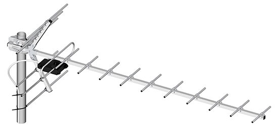 Antena telewizyjna UHF 19-elementowa Dipol 19/21-60