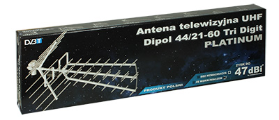 Antena telewizyjna UHF Dipol 44/21-69 Tri Digit ze wzmacniaczem LNA-177