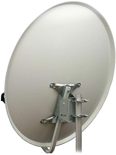 Offset Satellite Dish: 100cm, painted galvanized steel, A-E mount