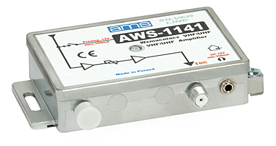 Wzmacniacz antenowy wewnętrzny z zasilaczem AWS-1141 SilverLine