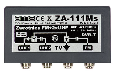 Zwrotnica antenowa ZA-11Ms 5-12/21-69/21-69/75