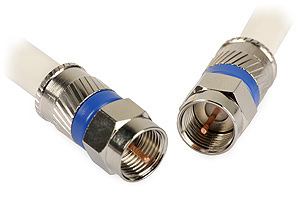 F-plug to F-plug Cable (PCT compression connectors, 1.5m)