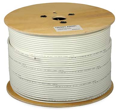 Coaxial Cable (75 ohm): TRISET PROFI 120dB A++ 1.13/4.80/6.90 [500m]