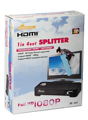 Splitter HDMi 3D 1x4