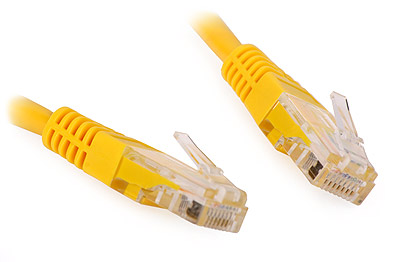 UTP Patch Cable Cat5e (0.5m, yellow) 