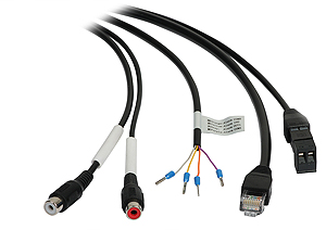 View of the connectors