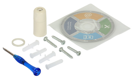 View of the included accessories