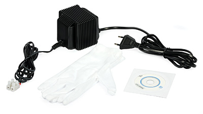 View of the included accessories