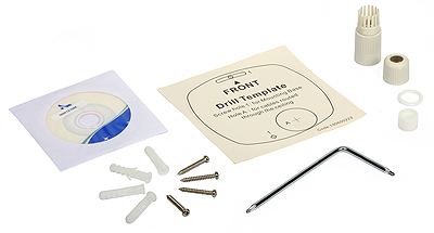 The included accessories, among others, the cable fitting for protecting against water penetration