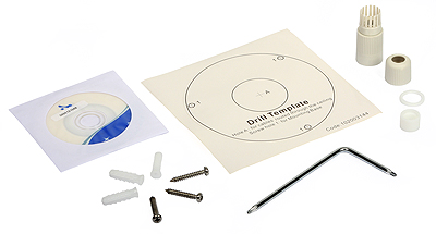 The included accessories, among others, the cable fitting for protecting against water penetration