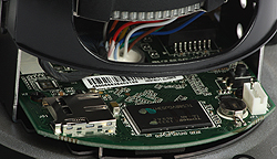 View of the microSD card slot