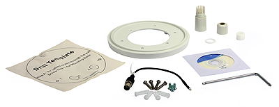 The included accessories, among others, cable fitting for protecting against water penetration