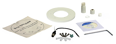 The included accessories, among others, the cable fitting for protecting against water penetration