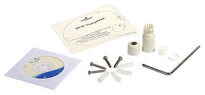 The included accessories, among others, the cable fitting for protecting against water penetration