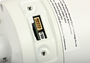 View of the microSD card slot