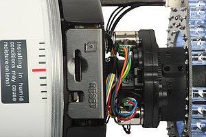 View of the microSD card slot