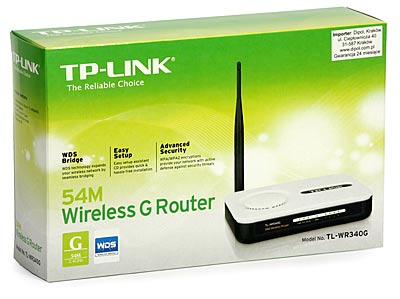Punkt dostępowy TP-Link TL-WR340G z wbudowanym routerem oraz 4 portowym switchem