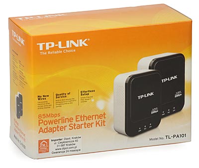 Transmiter sieciowy TP-LINK TL-PA101KIT do 85Mb/s  2 sztuki