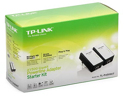 Powerline Network Adapters: TP-LINK TL-PA511Kit (2pcs, 500Mbps)