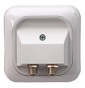 Individual satellite TV outlet GIS-F1-2/N Satel (surface type, double)