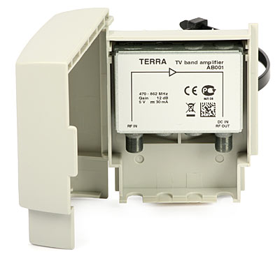 Wzmacniacz masztowy DVB-T AB001 Terra (12 dB DC 5V)