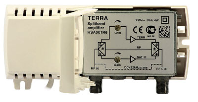 Terrestrial &SAT TV Amplifier (w. return path): Terra HSA-001R6 