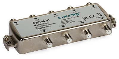 Sumator SWE 4-01 sygnału z konwertera Quad z sygnałem TV naziemnej