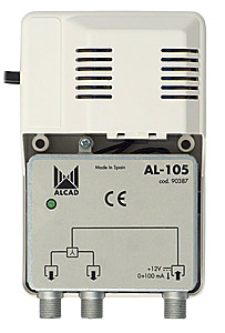 Power Supply AL-105 12V/0.1A (F) for antenna amplifiers - ALCAD